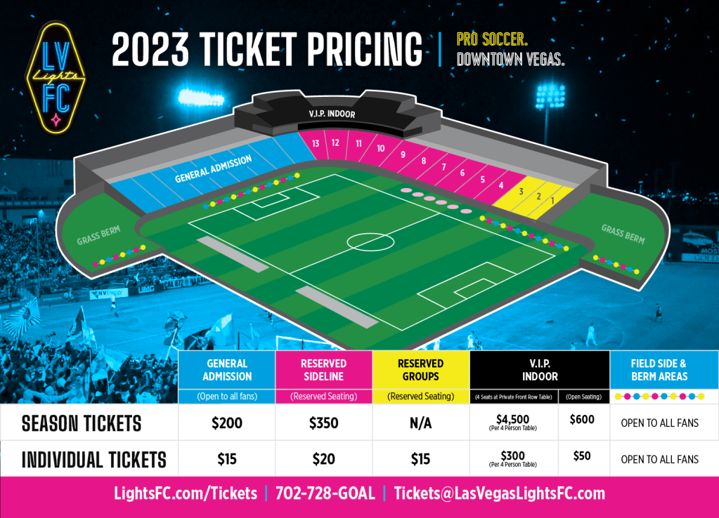 sammenhængende gjorde det Steward Single Game Tickets - Las Vegas Lights FC