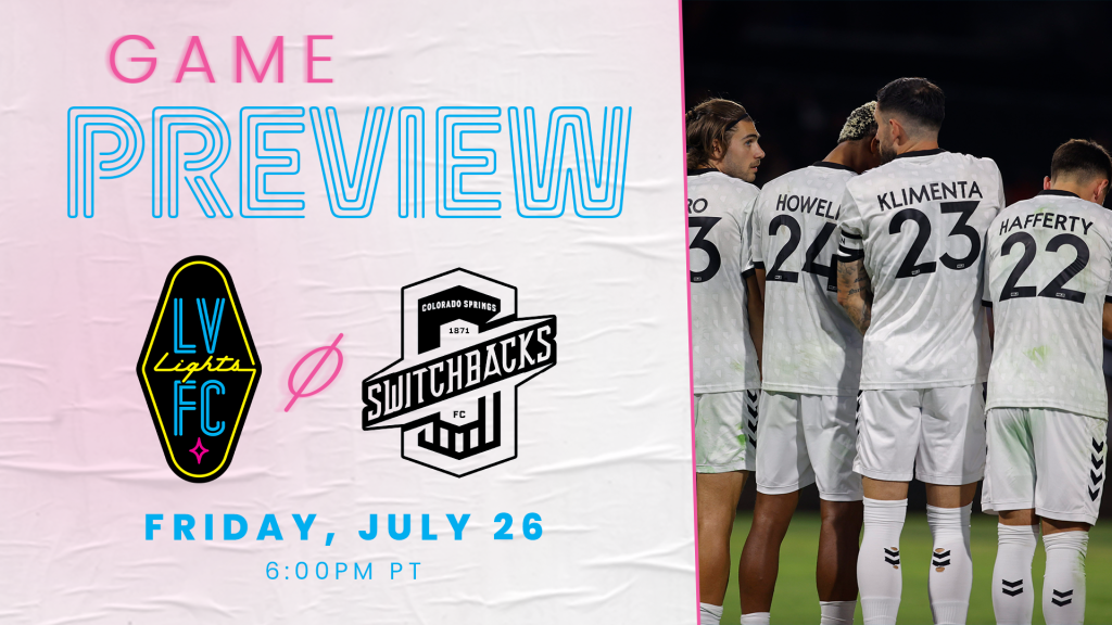 Game Preview - Las Vegas Lights FC at Colorado Springs Switchbacks FC