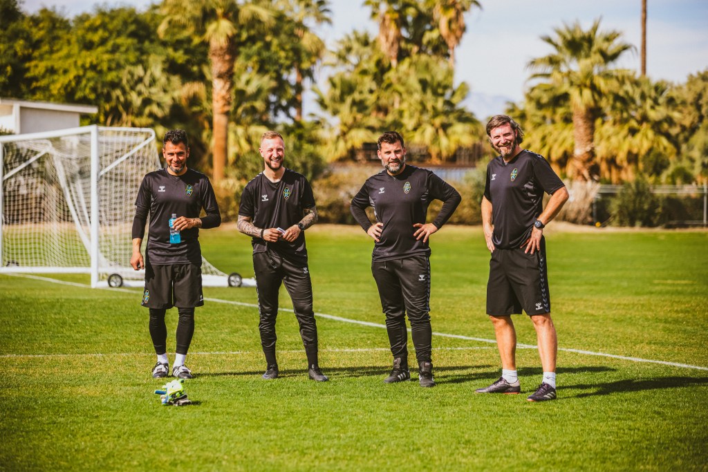 Coaching staff (left to right) for 2025 Offseason Recap: Maximiliano Rabinovich, Giovanni Troise, Antonio Nocerino, Ian Coll