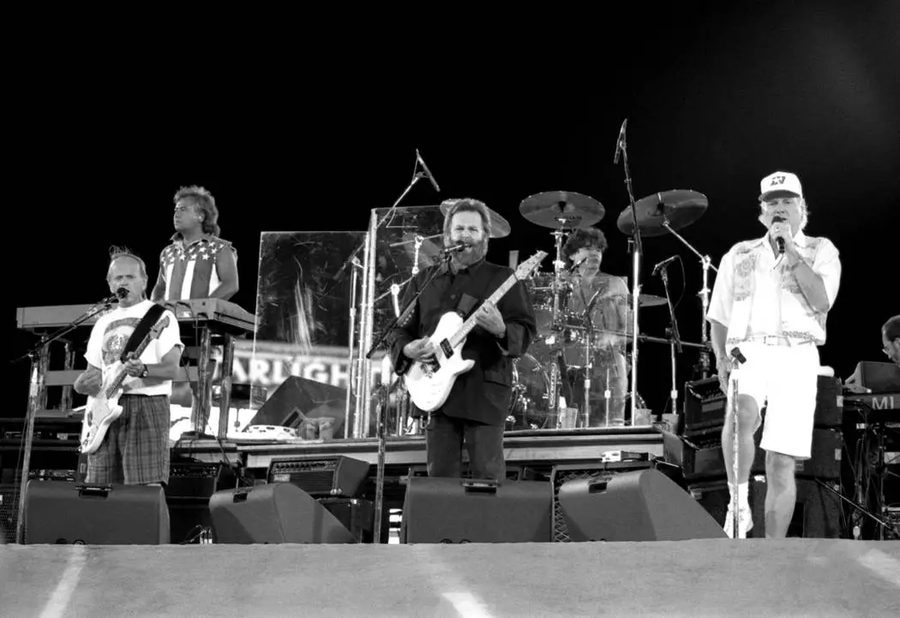 The Beach Boys perform a concert at Cashman Field, 1994